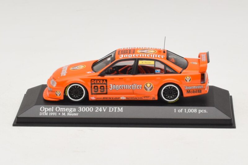 Opel Omega 3000 24V #99 Jägermeister M. Reuter DTM 1991 Minichamps 1:43 400914499 Metaal