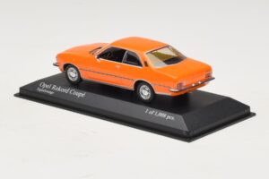 Opel Rekord D Coupé Oranje Minichamps 1:43 400044024 Metaal — afbeelding 3 van 4