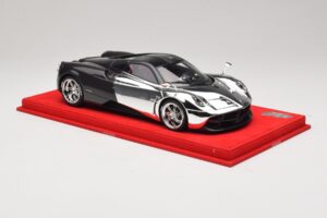 Pagani Huayra Chrome Silver Uniek Exemplaar BBR 1:18 P1873CM Hars — afbeelding 4 van 7