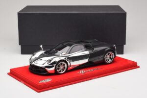 Pagani Huayra Chrome Silver Uniek Exemplaar BBR 1:18 P1873CM Hars — afbeelding 6 van 7