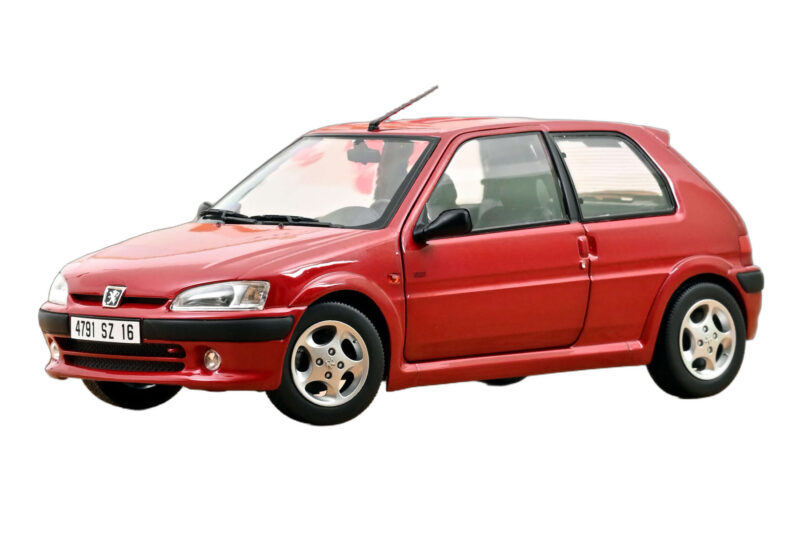 Peugeot 106 S16 Lucifer Red Norev 1:18 Peugeot 106 S16 Lucifer Red Norev 1:18 184921 Metaal