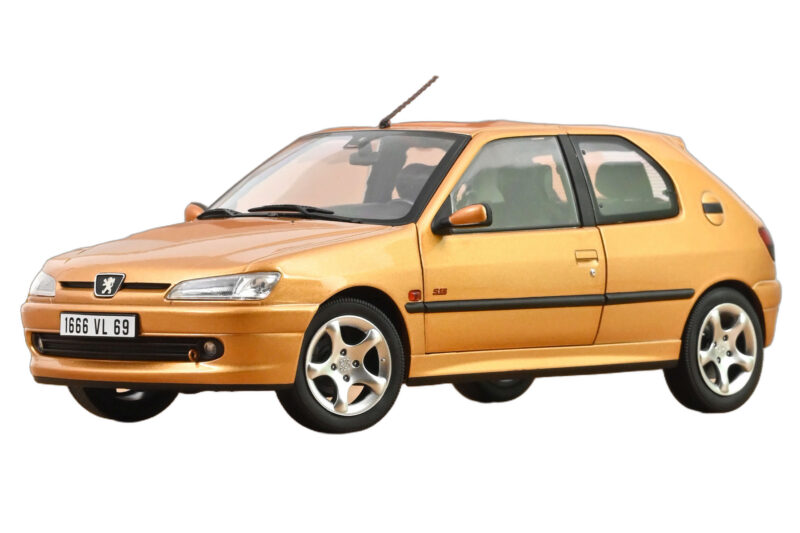 Peugeot 306 S16 Blaze Yellow Norev 1:18 Peugeot 306 S16 Blaze Yellow Norev 1:18 184940 Metaal