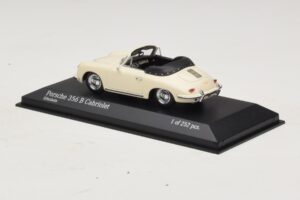Porsche 356 B Cabriolet Ivoorwit Minichamps 1:43 400064332 Metaal — afbeelding 3 van 4