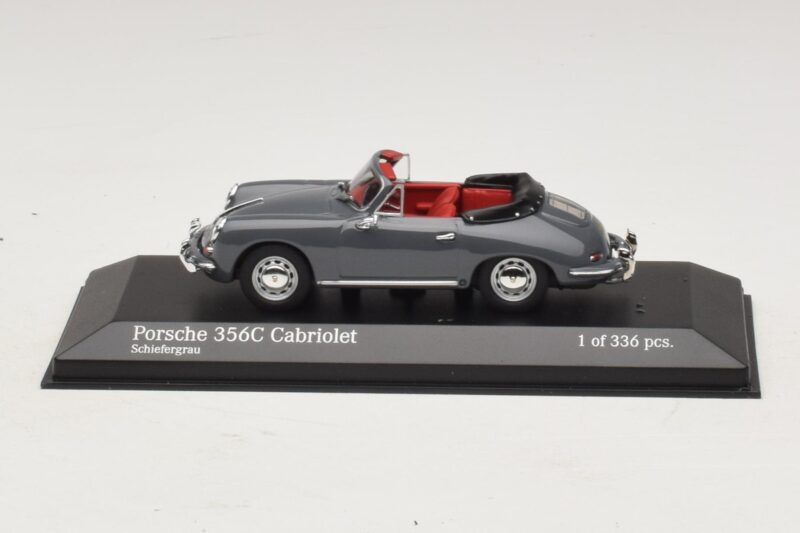 Porsche 356C Cabriolet Grijs Minichamps 1:43 Porsche 356C Cabriolet Grijs Minichamps 1:43 430062339 Metaal