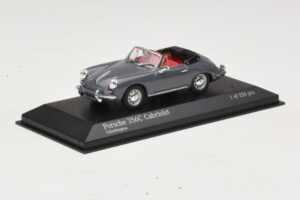 Porsche 356C Cabriolet Grijs Minichamps 1:43 430062339 Metaal — afbeelding 2 van 4