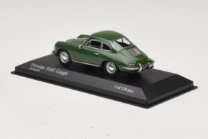 Porsche 356C Donkergroen Minichamps 1:43 430062329 Metaal — afbeelding 3 van 4