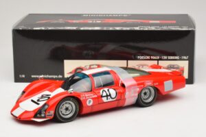 Porsche 906 LH Squadra Tartaruga #40 D. Spoerry / R. Steinemann 12 Hours of Sebring 1967 Minichamps 1:18 100676140 Metaal — afbeelding 8 van 8