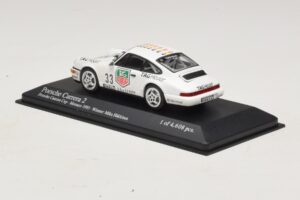 Porsche 911 964 Carrera 2 #33 M. Hakkinen Monaco Carrera Cup Winner 1993 Minichamps 1:43 430936033 Metaal — afbeelding 3 van 4