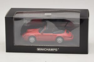 Porsche 911 964 Carrera 2 Cabriolet Rood Minichamps 1:43 430067330 Metaal — afbeelding 4 van 4