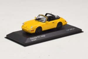 Porsche 911 964 Targa Geel Minichamps 1:43 400061367 Metaal — afbeelding 2 van 4