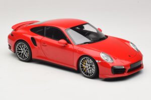 Porsche 911 991 Turbo S Rood Minichamps 1:18 110062320 Metaal — afbeelding 6 van 8
