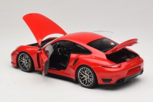 Porsche 911 991 Turbo S Rood Minichamps 1:18 110062320 Metaal — afbeelding 5 van 8