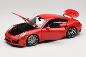 Porsche 911 991 Turbo S Rood Minichamps 1:18 110062320 Metaal — afbeelding 3 van 8