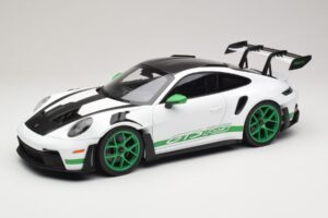 Porsche 911 992 GT3 RS Tribute to Carrera RS Wit Python Green Norev 1:12 127535 Metaal