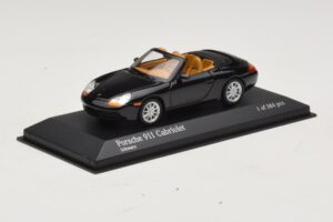 Porsche 911 996 Cabriolet Zwart Metallic Minichamps 1:43 400061090 Metaal — afbeelding 2 van 4