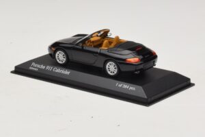 Porsche 911 996 Cabriolet Zwart Metallic Minichamps 1:43 400061090 Metaal — afbeelding 3 van 4
