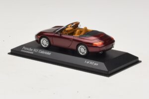 Porsche 911 996 Cabriolet Rood Metallic Minichamps 1:43 400061092 Metaal — afbeelding 3 van 4
