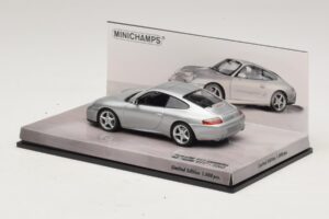 Porsche 911 996 Carrera 40-Jarig Jubileum Zilver Minichamps 1:43 436061070 Metaal — afbeelding 3 van 5
