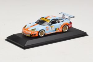 Porsche 911 996 GT3 RSR Gulf #73 Lefort / Lambert 1000km Spa 2005 Minichamps 1:43 400056473-P1 Metaal — afbeelding 2 van 4