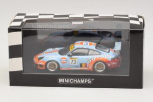 Porsche 911 996 GT3 RSR Gulf #73 Lefort / Lambert 1000km Spa 2005 Minichamps 1:43 400056473-P1 Metaal — afbeelding 4 van 4