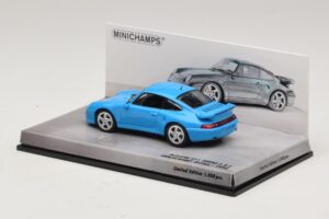Porsche 911 996 Turbo S 3.6 Jubileumeditie Blauw Minichamps 1:43 436069270 Metaal — afbeelding 3 van 5