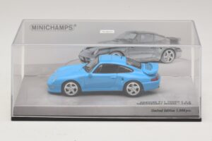 Porsche 911 996 Turbo S 3.6 Jubileumeditie Blauw Minichamps 1:43 436069270 Metaal — afbeelding 4 van 5