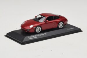 Porsche 911 997 Carrera 4S Red Metallic Minichamps 1:43 400066422 Metaal — afbeelding 2 van 4