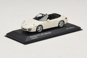 Porsche 911 997 Carrera 4S Cabriolet Wit Minichamps 1:43 400066431 Metaal — afbeelding 2 van 4