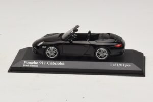 Porsche 911 997 Carrera Cabriolet Black Edition Minichamps 1:43 400066434 Metaal