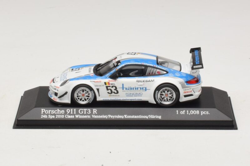 Porsche 911 997 GT3 R #53 Vannelet / Pyroles Class Winners 24 Hours of Spa 2010 Minichamps 1:43 Porsche 911 997 GT3 R #53 Vannelet / Pyroles Class Winners 24 Hours of Spa 2010 Minichamps 1:43 400108953 Metaal
