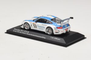 Porsche 911 997 GT3 R #53 Vannelet / Pyroles Class Winners 24 Hours of Spa 2010 Minichamps 1:43 400108953 Metaal — afbeelding 3 van 4