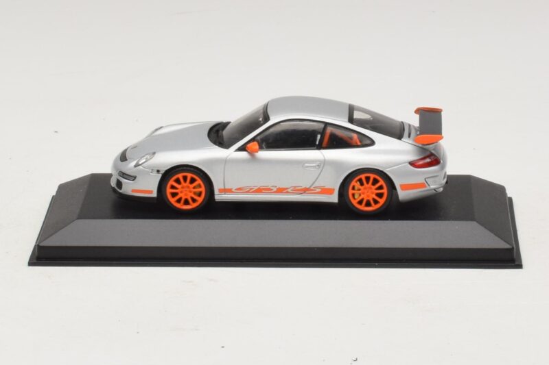 Porsche 911 997 GT3 RS Zilver Oranje Minichamps 1:43 403066013 Metaal