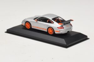 Porsche 911 997 GT3 RS Zilver Oranje Minichamps 1:43 403066013 Metaal — afbeelding 3 van 4