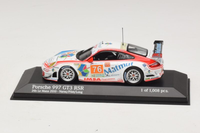 Porsche 911 997 GT3 RSR GT2 #76 R. Narac / J-K. Vernay / P. Pilet 24 Hours of Le Mans 2010 Minichamps 1:43 Porsche 911 997 GT3 RSR GT2 #76 R. Narac / J-K. Vernay / P. Pilet 24 Hours of Le Mans 2010 Minichamps 1:43 410106976 Metaal