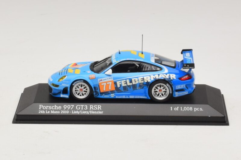 Porsche 911 997 GT3 RSR GT2 #77 M. Lieb / R. Lietz / W. Henzler 24 Hours of Le Mans 2010 Minichamps 1:43 410106977 Metaal