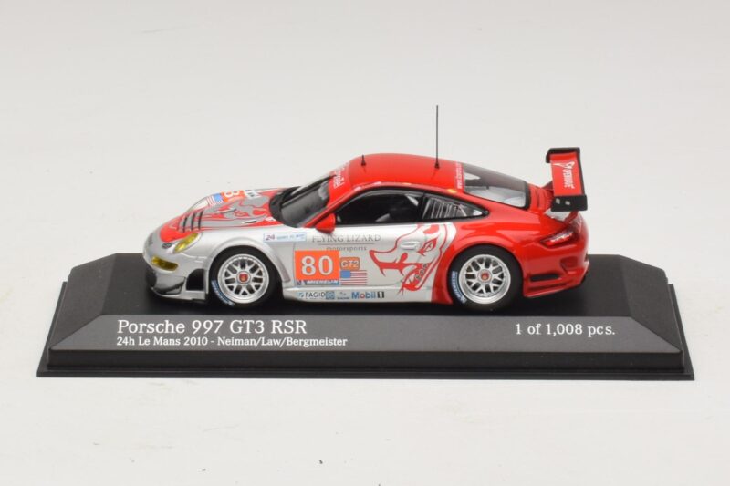 Porsche 911 997 GT3 RSR GT2 #80 S. Neiman / D. Law 24 Hours of Le Mans 2010 Minichamps 1:43 Porsche 911 997 GT3 RSR GT2 #80 S. Neiman / D. Law 24 Hours of Le Mans 2010 Minichamps 1:43 410106980 Metaal