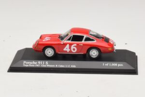 Porsche 911 S #46 Cahier / Killy Class Winners Targa Florio 1967 Minichamps 1:43 430676746 Metaal