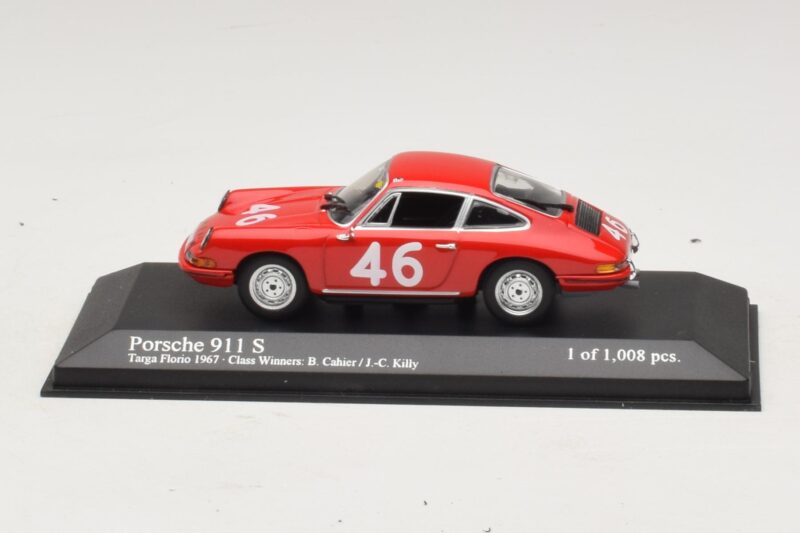 Porsche 911 S #46 Cahier / Killy Class Winners Targa Florio 1967 Minichamps 1:43 430676746 Metaal