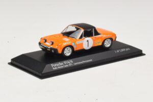 Porsche 914/6 #1 G. Larrousse / J-C. Perramond Rally Monte Carlo 1971 Minichamps 1:43 400716501 Metaal — afbeelding 2 van 4
