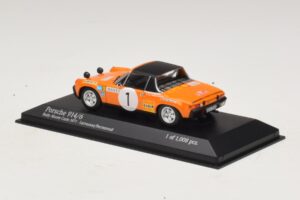 Porsche 914/6 #1 G. Larrousse / J-C. Perramond Rally Monte Carlo 1971 Minichamps 1:43 400716501 Metaal — afbeelding 3 van 4