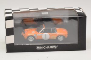 Porsche 914/6 #1 G. Larrousse / J-C. Perramond Rally Monte Carlo 1971 Minichamps 1:43 400716501 Metaal — afbeelding 4 van 4