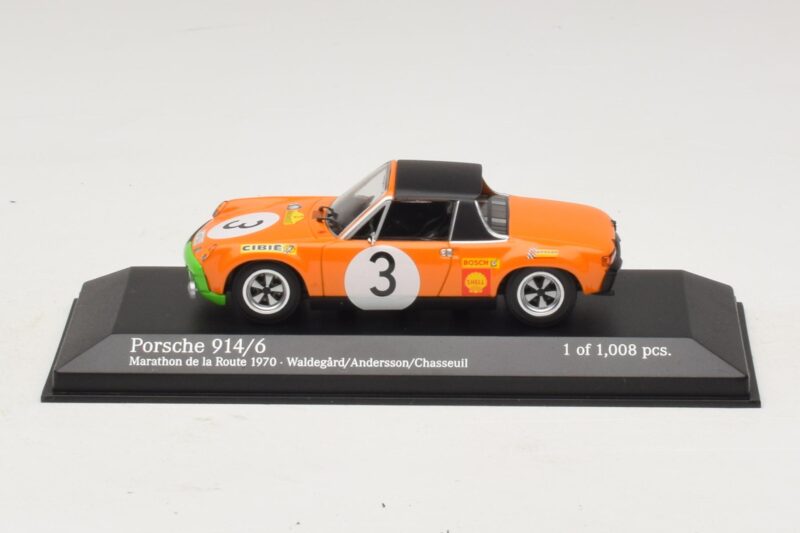 Porsche 914/6 #3 B. Waldegard / O. Andersson Marathon de la Route 1970 Minichamps 1:43 Porsche 914/6 #3 B. Waldegard / O. Andersson Marathon de la Route 1970 Minichamps 1:43 400706503 Metaal
