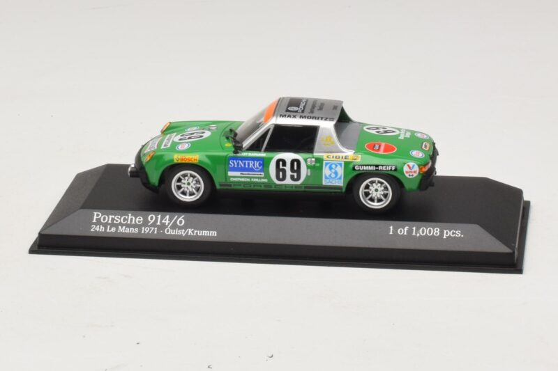Porsche 914/6 Max Moritz Racing #69 Quist / Krumm 24 Hours of Le Mans 1971 Minichamps 1:43 400716569 Metaal