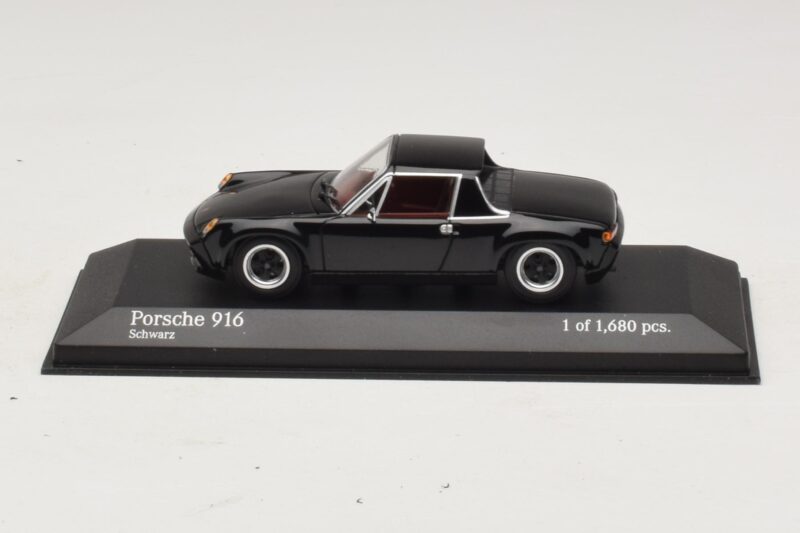 Porsche 916 Zwart Minichamps 1:43 Porsche 916 Zwart Minichamps 1:43 400066060 Metaal