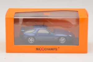 Porsche 928 Blauw Metallic Maxichamps 1:43 940068101 Metaal — afbeelding 4 van 4