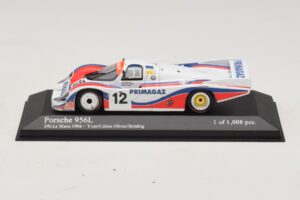 Porsche 956L #12 C. Yver / Cohen 24 Hours of Le Mans 1986 Minichamps 1:43 430866512 Metaal