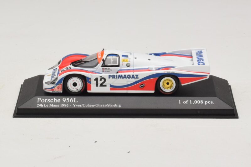 Porsche 956L #12 C. Yver / Cohen 24 Hours of Le Mans 1986 Minichamps 1:43 430866512 Metaal