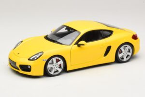 Porsche Cayman 981 Geel Minichamps 1:18 110062220 Metaal