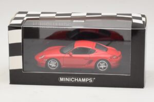 Porsche Cayman 987 S Rood Minichamps 1:43 400065620 Metaal — afbeelding 4 van 4