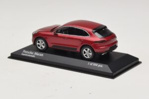 Porsche Macan 95B Rood Metallic Minichamps 1:43 410062600 Metaal — afbeelding 3 van 4